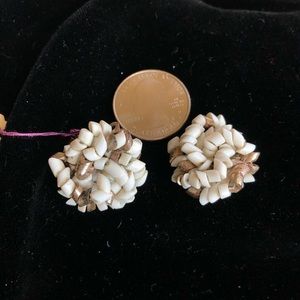 Vintage resin clip-ons